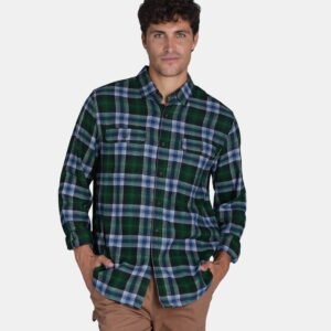 George Men's and Big Men's Flannel Shirt with Long Sleeves, Sizes XS-3XLT