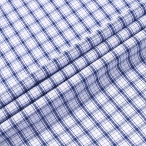 Alimens & Gentle Men's Plaid Button Down Shirts Cotton Long Sleeve Shirts Gingham Shirt