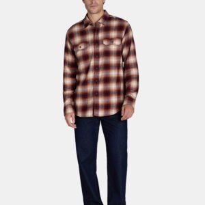 George Men's and Big Men's Flannel Shirt with Long Sleeves, Sizes XS-3XLT