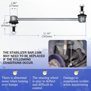 K90344 Front Stabilizer Sway Bar Links for Lexus RX450h/RX350L/RX350 /RX330 /ES330 Toyota Highlander/Venza/Avalon/Solara/Camry