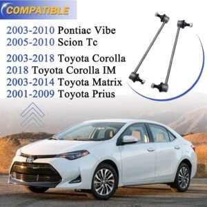 K750043 Zinc-Nickel Alloy Front Stabilizer Sway Bar Links for 06-18 Toyota Rav4 Prius Plug-In Prius v Corolla iM/Lexus Ct200h Hs250h Nx200t Nx300h/ Scion im tc xb