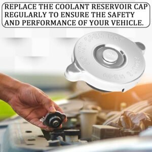 Radiator Cover Cap Radiator Cap Replacement, 16PSI Car Engine Radiator Cover Coolant Reservoir Cap for Tight Sealing Radiator Reservoir Cooling Water Tank Cover for Dodge Jeep (Silver)