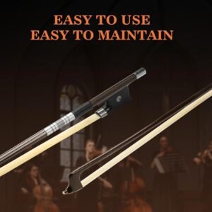 Carbon Fiber Violin Bow 4/4 Master Violin bow Natural Horse Hair for Porfessional Player pretty bow with a beautiful gift box