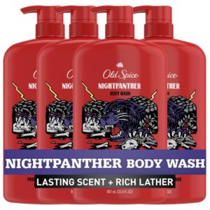 Old Spice Body Wash for Men, 24/7 Shower Fresh with Lasting Scent, Red Collection, Swagger with Cedarwood Scent, 24 fl oz Pack of 2