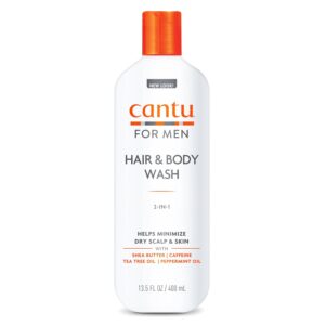 Cantu for Men 2-in-1 Hair & Body Wash, 13.5 fl oz Packaging May Vary