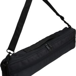 Mxfans Adjustable Shoulder Strap Flute Case Carrying Bag for 16 Holes C Foot Flute 16.14 Inch Length 4.13 Inch Width 2.56 Inch High