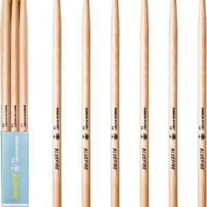 6 sticks/3 pairs 5A DrumsticksAssorted color,Classic 5A Drum Sticks,Hickory Drumsticks with Acorn Tips,for Acoustic or Electronic Drum,Bluefire Drumstick,Weight Matched.Christmas Gift