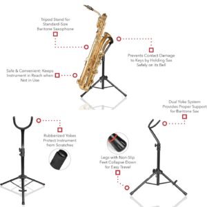 Gator Frameworks Upright Weighted Round Base Stand for Clarinets or Flutes GFW-BNO-CLRFLU