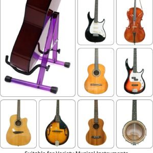 MUSO Cello Stand, Pro Instrument Stand, A-Frame Folding, Easy Assemble and Portable, For Versatile Guitars, Bass,Ukulele, Banjo,Cello,Violin and Mandolin, Solid Holder and Durable, Musician Gifts Crystal