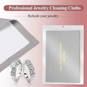 6 Jewelry Cleaning Cloth, Professional Silver Polishing Cloth for Jewelry Sterling Silver Gold Platinum Copper Diamond, Multi-layer jewelry polishing cloths 11&apos;&apos; x 14&apos;&apos; * 2 Pcs, 4&apos;&apos; x 8&apos;&apos; *4 Pcs