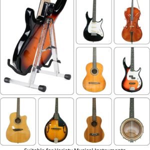 MUSO Cello Stand, Pro Instrument Stand, A-Frame Folding, Easy Assemble and Portable, For Versatile Guitars, Bass,Ukulele, Banjo,Cello,Violin and Mandolin, Solid Holder and Durable, Musician Gifts Crystal