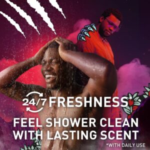 Old Spice Body Wash for Men, 24/7 Shower Fresh with Lasting Scent, Red Collection, Swagger with Cedarwood Scent, 24 fl oz Pack of 2