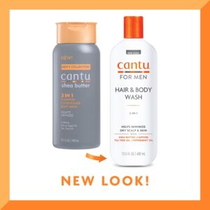 Cantu for Men 2-in-1 Hair & Body Wash, 13.5 fl oz Packaging May Vary