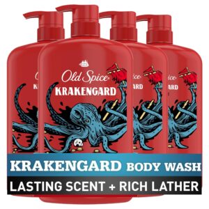 Old Spice Body Wash for Men, 24/7 Shower Fresh with Lasting Scent, Red Collection, Swagger with Cedarwood Scent, 24 fl oz Pack of 2