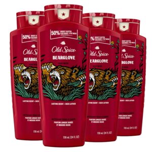 Old Spice Body Wash for Men, 24/7 Shower Fresh with Lasting Scent, Red Collection, Swagger with Cedarwood Scent, 24 fl oz Pack of 2