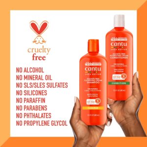 Cantu Sulfate-Free Cream Shampoo & Conditioner Bundle, 13.5 Fl Oz Pack of 2