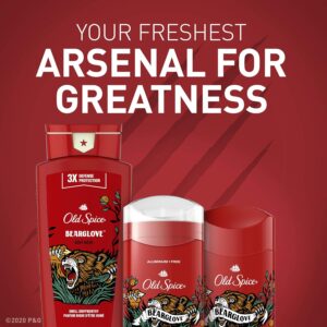 Old Spice Body Wash for Men, 24/7 Shower Fresh with Lasting Scent, Red Collection, Swagger with Cedarwood Scent, 24 fl oz Pack of 2