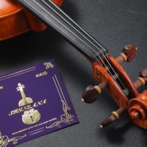 Violin Strings 4/4 Full Set, 4/4 Violin Strings Replacement,Long-Lasting Durability & Rich Tone - Handcrafted with Premium Materials- For All Levels 3/4 Scale