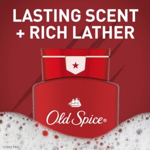 Old Spice Body Wash for Men, 24/7 Shower Fresh with Lasting Scent, Red Collection, Swagger with Cedarwood Scent, 24 fl oz Pack of 2