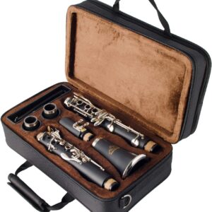 EASTROCK Bb Clarinet 17 Keys ABS Material Wide Range of Tones Particularly Beginner & Students-friendly with Using Tools and 2 Replaceable Barrels