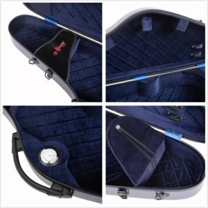 Aileen Violin Hard Case 4/4 Full Size Luxury with Hygrometer Suspension…