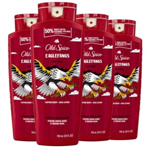 Old Spice Body Wash for Men, 24/7 Shower Fresh with Lasting Scent, Red Collection, Swagger with Cedarwood Scent, 24 fl oz Pack of 2