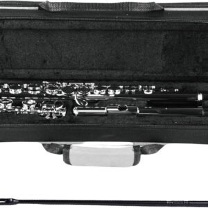 YANASON Student C Flute 16 Closed Hole C Flute with Carrying Case Stand Gloves Cleaning Cloth and More