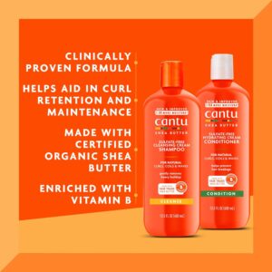 Cantu Sulfate-Free Cream Shampoo & Conditioner Bundle, 13.5 Fl Oz Pack of 2