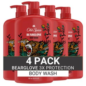 Old Spice Body Wash for Men, 24/7 Shower Fresh with Lasting Scent, Red Collection, Swagger with Cedarwood Scent, 24 fl oz Pack of 2