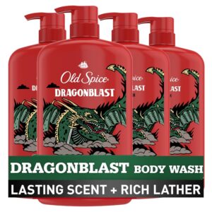 Old Spice Body Wash for Men, 24/7 Shower Fresh with Lasting Scent, Red Collection, Swagger with Cedarwood Scent, 24 fl oz Pack of 2