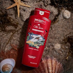 Old Spice Body Wash for Men, 24/7 Shower Fresh with Lasting Scent, Red Collection, Swagger with Cedarwood Scent, 24 fl oz Pack of 2