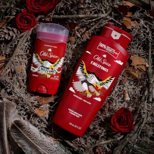 Old Spice Body Wash for Men, 24/7 Shower Fresh with Lasting Scent, Red Collection, Swagger with Cedarwood Scent, 24 fl oz Pack of 2