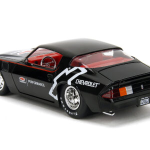 1979 Chevrolet Camaro Z28 "Chevrolet Performance" Black with Carbon Hood and Red Interior "Bigtime Muscle" Series 1/24 Diecast Model Car by Jada