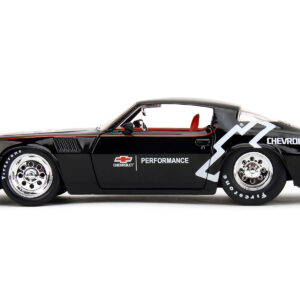 1979 Chevrolet Camaro Z28 "Chevrolet Performance" Black with Carbon Hood and Red Interior "Bigtime Muscle" Series 1/24 Diecast Model Car by Jada