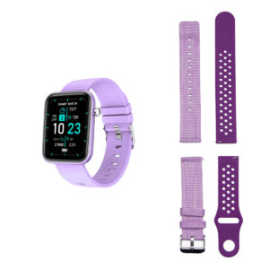 Color: PURPLE - Advanced Smartwatch With Three Bands And Wellness + Activity Tracker