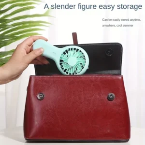 Color: Pink - 800mAh Mini Portable Pocket Handheld Fan USB Charging Rechargeable Cool Air Travel Cooler Cooling Mini Fans