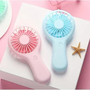 Color: Pink - 800mAh Mini Portable Pocket Handheld Fan USB Charging Rechargeable Cool Air Travel Cooler Cooling Mini Fans
