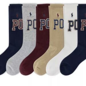 Polo Ralph Lauren Varsity Socks Men's 6-Pack