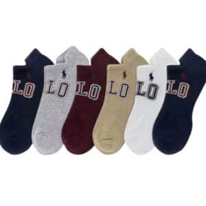 Polo Ralph Lauren Varsity Logo Low Cut Socks 6-Pack